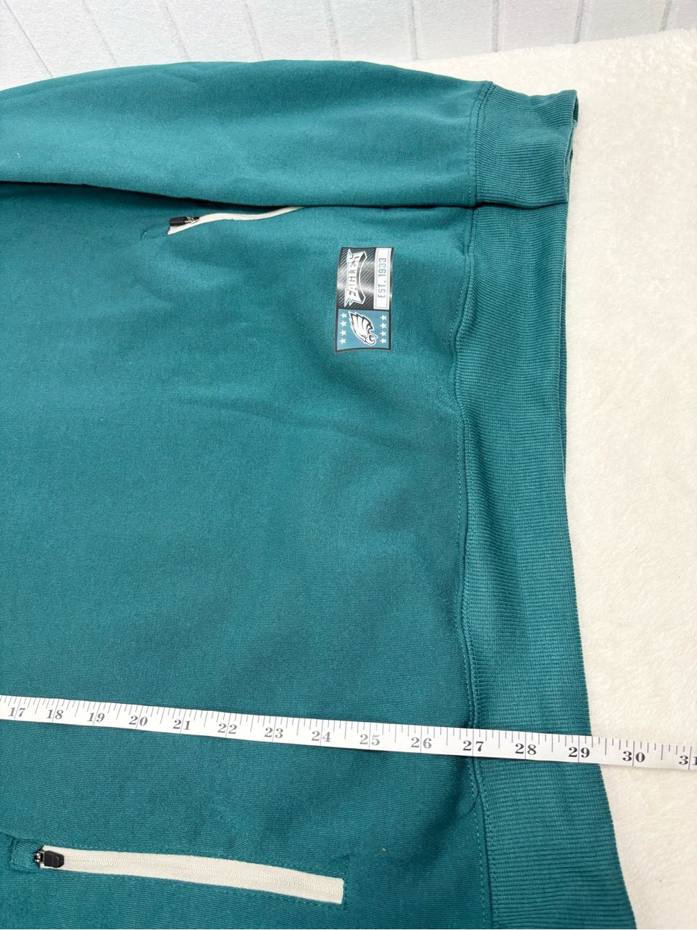NFL Philadelphia Eagles Teal Pullover Hooded Sweatshirt Size L - Picture 9 of 12
